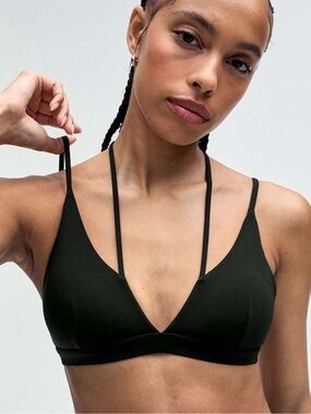 Lululemon Size Small SmoothCover Strappy Bra Black